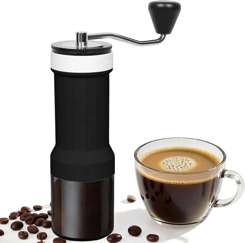 EZVING Mini Manual Coffee Grinder – 40 Adjustable Settings, Portable Hand Crank Mill with 30g Capacity, Conical Burr for Espresso, Pour Over, French Press | Perfect for Travel, Camping & Office - Image 1